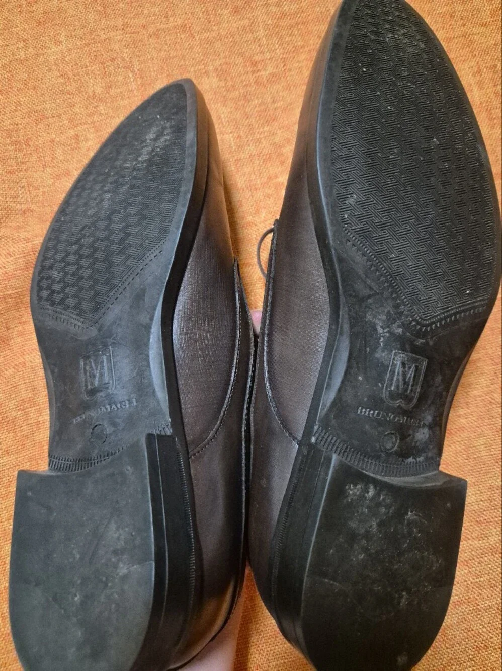 Bruno Magli Men’s Brown Leather Oxford Dress Shoes Size 10 Made in Italy